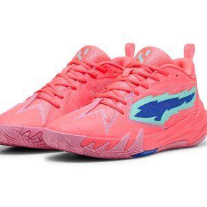 Scoot Zeros Men's Basketball Shoes Size 7.5 (Sunset Glow-Electric Peppermint)